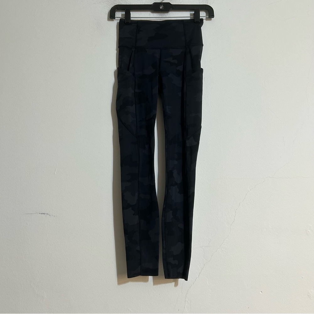 Lululemon Fast and Free Tights II Non Reflective Nulux Heritage 365 Camo Coal 2